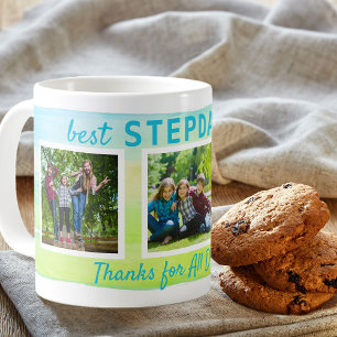 Bester Stiefvater Aller Zeiten 3 Foto Pinselstrich Kaffeetasse
