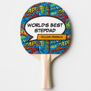 Bester Stiefvater der Welt Lustig Cool Modern Tischtennis Schläger