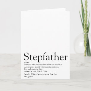 Bester Stiefvater der Welt, Stiefvater-Definition Karte