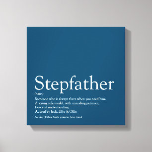 Bester Stiefvater der Welt, Stiefvater Definition  Leinwanddruck