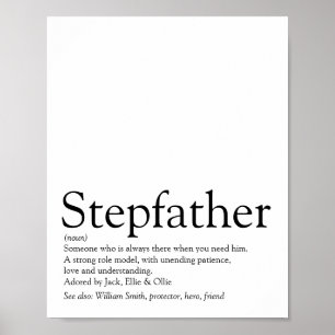Bester Stiefvater der Welt, Stiefvater-Definition Poster