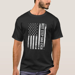 Bester Stiefvater Ever Amerikanische Flagge USA Pa T-Shirt