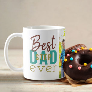 Bester Stiefvater Ever Teal Gold Typografie und Fo Kaffeetasse