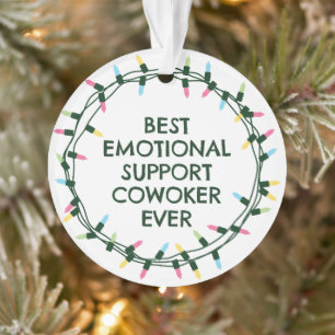 Bester Support-Cowoker für alle Zeiten Ornament