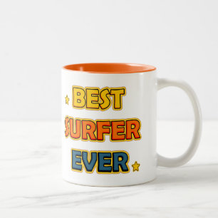 Bester Surfer je Zweifarbige Tasse