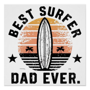 Bester Surfer-Vater überhaupt Poster