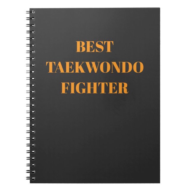 Bester Taekwondo-Kämpfer Notizblock (Vorderseite)