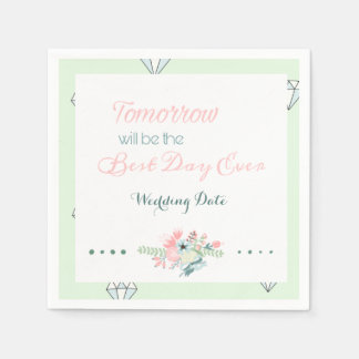 Bester Tag je (Abendessen der Probe) Serviette