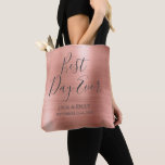Bester Tag je Rosen Gold Rosa Rosa Tasche<br><div class="desc">Der beste Tag je Hochzeit Moderne Girly Metallic Rose aus gebürstetem Metall Gold Rosa Party Tasche,  die perfekt für eine Rose Gold oder Blush Pink Hochzeit oder Brautparty. Diese Party-Tasche ist ideal für ein Brautparty Hochzeitsgeschenk. Wenn Sie weitere passende Artikel benötigen,  wenden Sie sich bitte an den Designer.</div>