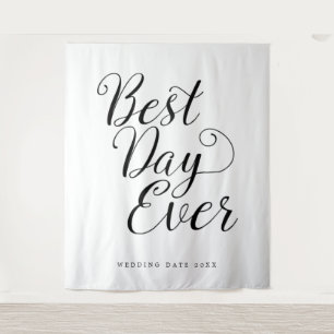 Bester Tag überhaupt Benutzerdefinierter Hintergru Wandteppich