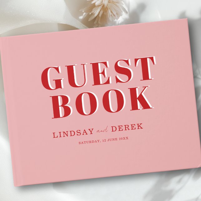 Bester Tag überhaupt! Fette Schrift Hochzeit  Gästebuch (Best Day Ever! Bold Font Wedding Guest Book)