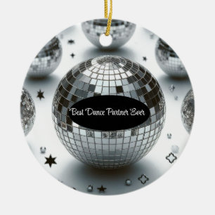 Bester Tanzpartner Disco-Kugel  Keramik Ornament