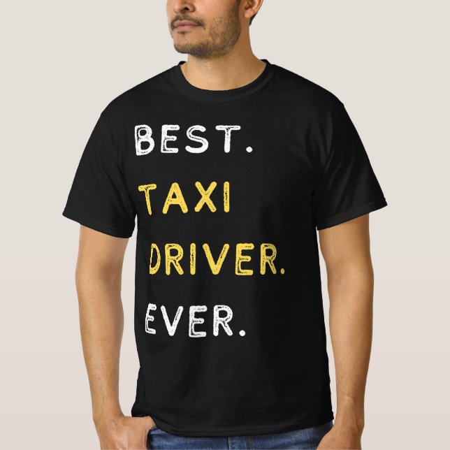 Bester Taxifahrer T-Shirt (Vorderseite)