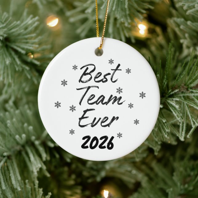 Bester Team-Mitarbeiter überhaupt  Keramik Ornament (Baum)