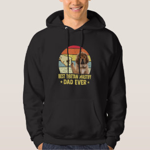 Bester Tibetan-Mastiff-Vater Aller Zeiten Retro Vi Hoodie