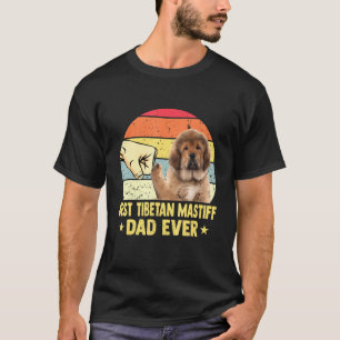Bester Tibetan-Mastiff-Vater Aller Zeiten Retro Vi T-Shirt