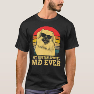 Bester Tibetan Spaniel-Vater überhaupt Hund Retro T-Shirt