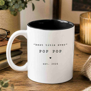 Bester Titel Aller Zeiten Pop Pop Individuelle Tas Zweifarbige Tasse