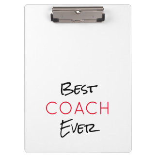 BESTER TRAINER ALLERZEITEN Sport-Schul-Team-Farben Klemmbrett