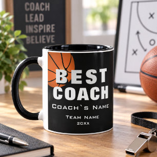 Bester Trainer Basketball Ball Danke Trainer Tasse