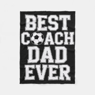 Bester Trainer Dad jemals Fußballspieler Coaching Fleecedecke