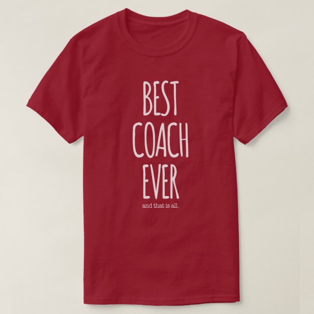 Bester Trainer überhaupt T-Shirt (Design vorne)