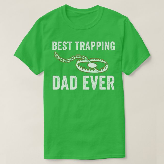 Bester Trapper Vater je Funny Father Trapper Falle T-Shirt (Design vorne)
