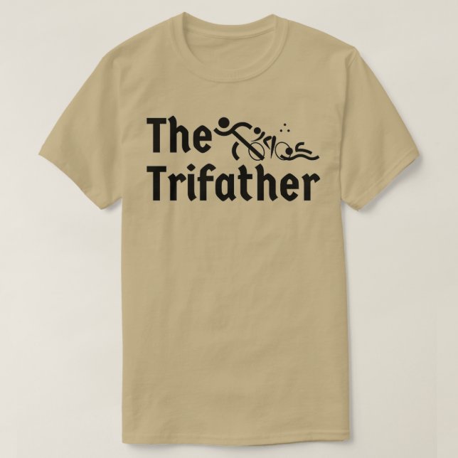 Bester Triathlon-Vater je ich meine Väter drei unt T-Shirt (Design vorne)