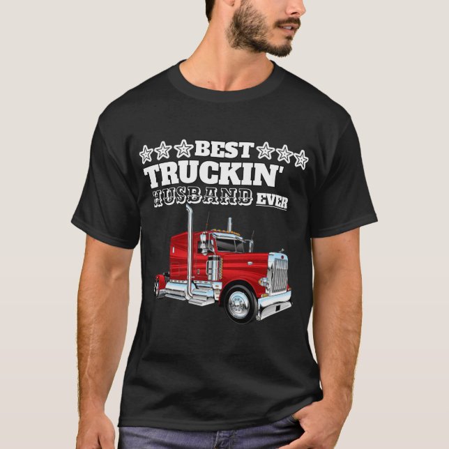 Bester Trucker-Ehemann ever T-Shirt (Vorderseite)