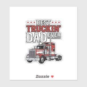 Bester Trucker-Vater aller Zeiten Vintage-Truck-Sh Aufkleber