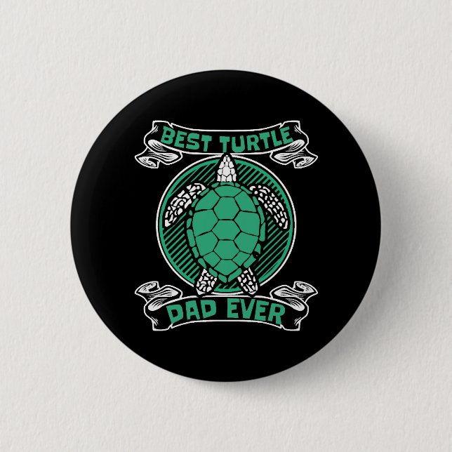Bester Turtle-Vater je Alligator-Überholvorschub Button (Vorderseite)