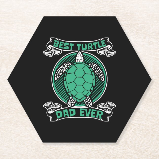 Bester Turtle-Vater je Alligator-Überholvorschub Untersetzer (Vorderseite)