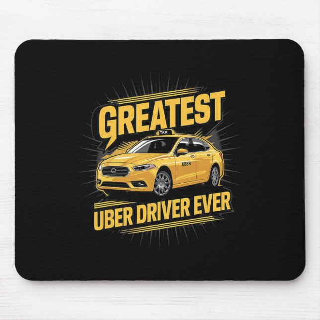 Bester Uber Driver je Uber Driver Funny 1 Mousepad (Vorne)
