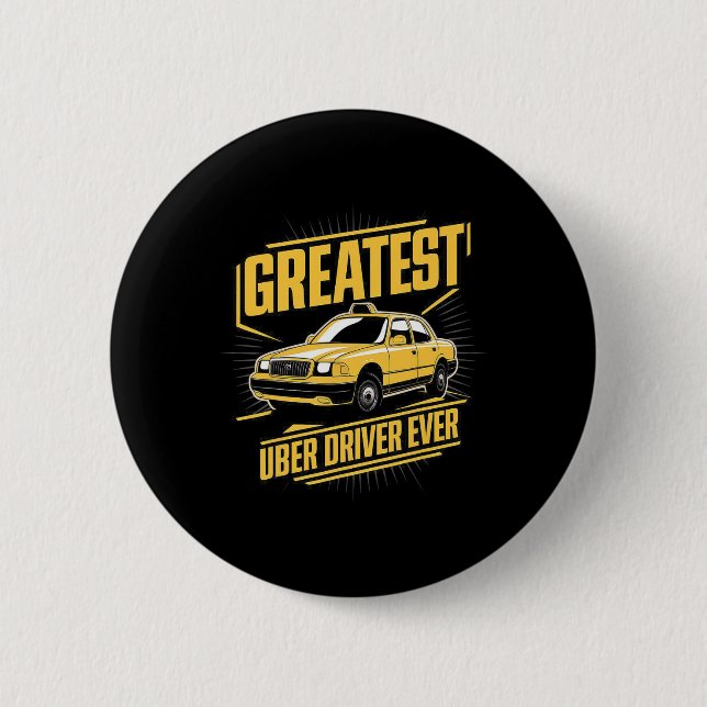 Bester Uber Driver je Uber Driver Funny Button (Vorderseite)