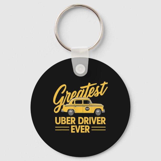 Bester Uber Driver je Uber Driver Funny Schlüsselanhänger (Vorderseite)