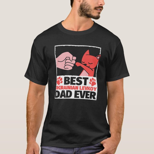 Bester ukrainischer Levkoy-Vater je T-Shirt (Vorderseite)