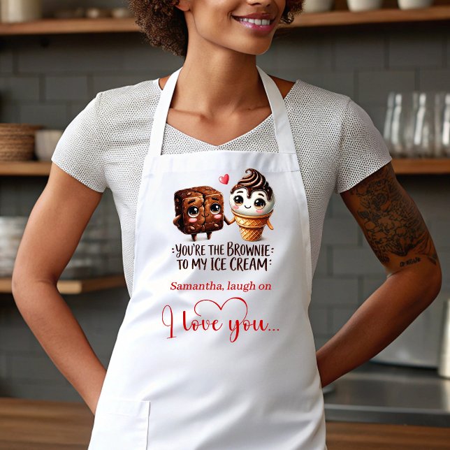 Bester Valentinstag-Geschenk Lustige Lebensmittel- Schürze (Best Valentine’s Gift Funny Food Apron Custom Name)