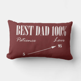 Bester Vater 100% Liebe Geduld Funky Vater Kissen