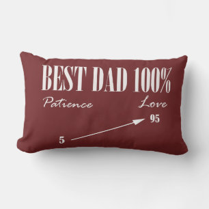 Bester Vater 100% Liebe Geduld Funky Vater Kissen