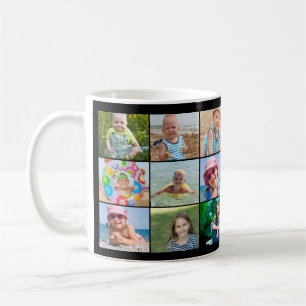 Bester Vater 9 Fotocollage Vatertag Tasse