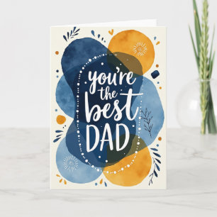 Bester Vater Abstrakte Kunstkarte Karte