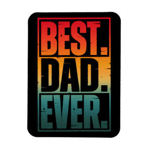 BESTER VATER ALLE ZEIT TYPOGRAPHIE MAGNET