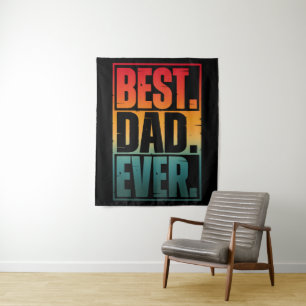 BESTER VATER ALLE ZEIT TYPOGRAPHIE   WANDTEPPICH