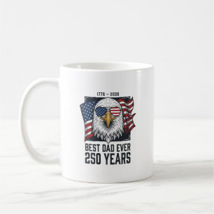 Bester Vater Aller Zeiten 250 Jahre Patriotischer Kaffeetasse
