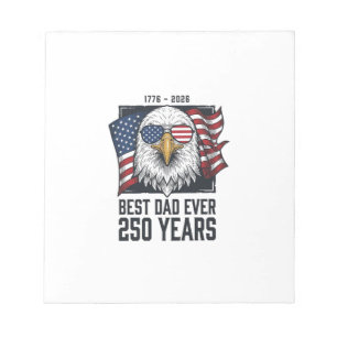 Bester Vater Aller Zeiten 250 Jahre Patriotischer Notizblock
