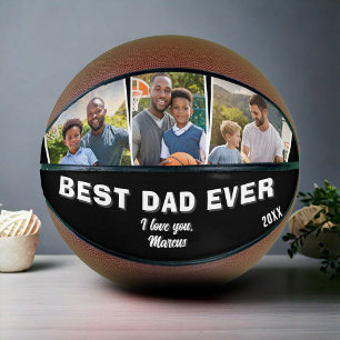 Bester Vater Aller Zeiten 3 Foto Collage Vater Basketball