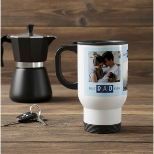 Bester Vater Aller Zeiten 3 Foto Coole Typografie Reisebecher