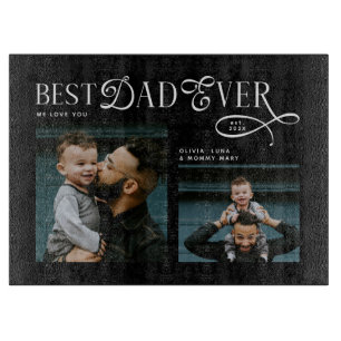 Bester Vater Aller Zeiten 4 Fotos Moderne Geschenk Schneidebrett
