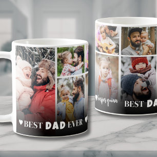 Bester Vater Aller Zeiten 8 Foto-Collage Vatertag Kaffeetasse