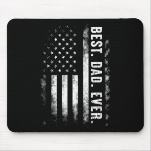 Bester Vater Aller Zeiten Amerikanische Flagge Vin Mousepad